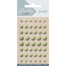 Enamel Dots Pearl Gold - Card Deco Essentiel