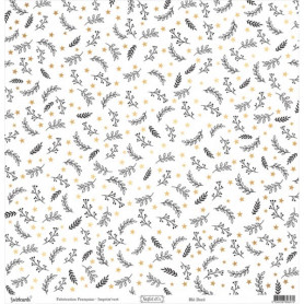 Papier 30x30 Reflet d'or Blé Doré 1f – Swirlcards