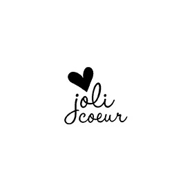Kit Mini tampon et bloc Joli coeur - Artemio