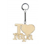 Porte-clés I Love Papa en bois - Artemio