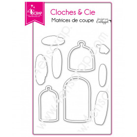 Dies déco verre bois - cloches & cie – 4enScrap