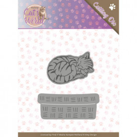 Dies Sleeping Cat 2 pièces - Cat's World - Amy Design