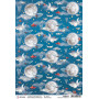 Papier de riz A4 Moonlight Umbrellas - 1 feuille - Moon & Me - Ciao Bella Papercrafting