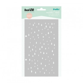 Pochoir Posh! Il pleut - Kesi'art