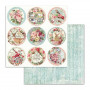 Set de papier 30x30 Pink Christmas 10 feuilles - Stamperia