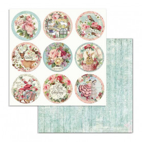 Papier 30x30 Rounds 1f - Pink Christmas - Stamperia
