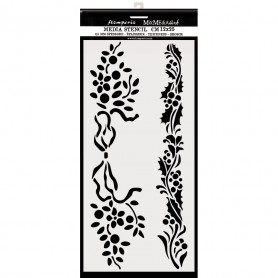 Pochoir Christmas Borders 12x25cm - Stamperia Thick Stencil