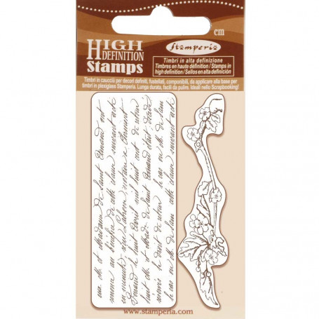 Tampons Cling Writings and Branch 2 pc - Stamperia