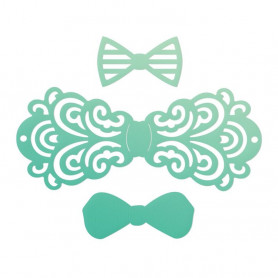 Mini Dies Filigree Bow Tie Set 3 pc - Gentleman's Emporium - Couture Creations