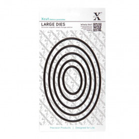 Dies Set de 5 Ovales - Xcut Nesting Dies Oval large