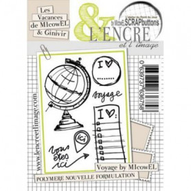 Tampons Voyage by MIcowEL 6pc - L'encre et l'image