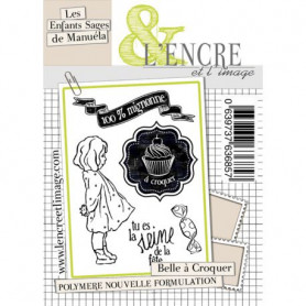 Tampons Belle à croquer 5pc - L'encre et l'image