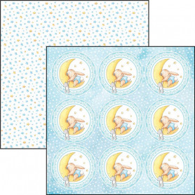Papier 30x30 Dormi Piccolino - 1 feuille - Ninna Nanna Boy - Ciao Bella Papercrafting