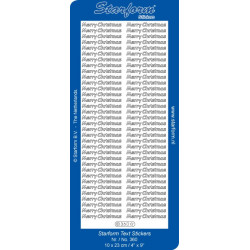 Autocollant Textes Merry Christmas Starform 360