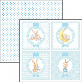 Papier 30x30 Coccole per la nanna - 1 feuille - Ninna Nanna Boy - Ciao Bella Papercrafting