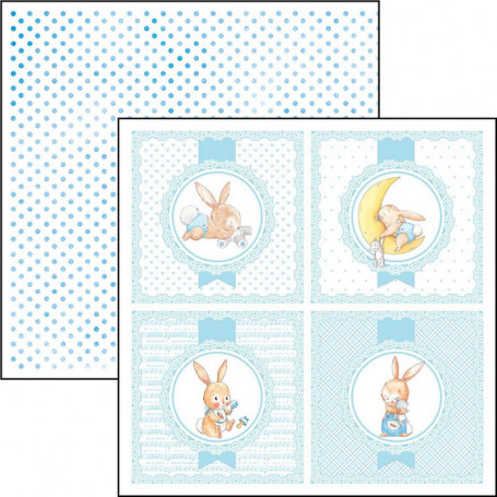 Papier 30x30 Coccole per la nanna - 1 feuille - Ninna Nanna Boy - Ciao Bella Papercrafting