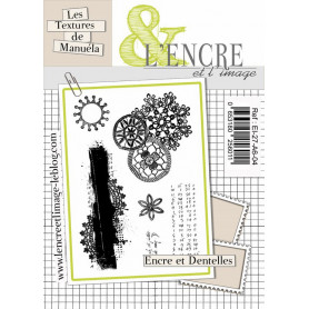 Tampons Encre et Dentelles 6pc - L'encre et l'image
