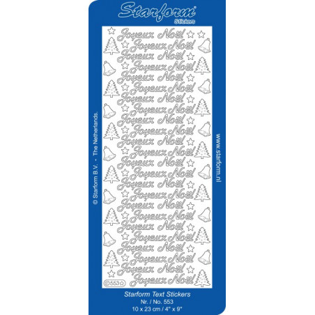 Autocollant Joyeux Noël Starform 553