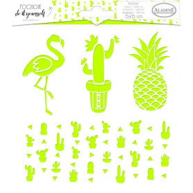 Pochoir Cactus 15x15 cm – Aladine