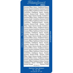 Autocollant Textes Fêtes doré Starform 554
