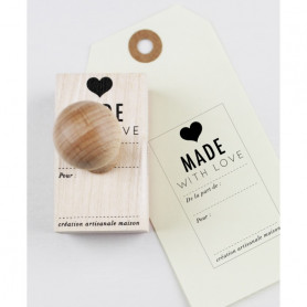 Tampon signature Made with Love – Kesi'art