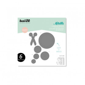 Dies métaliks Couture 6pc - Kesi'art