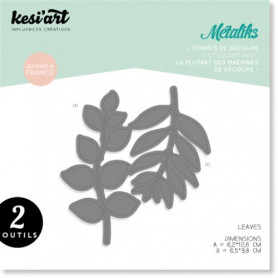 Dies métaliks Leaves 2 pc - Kesi'art