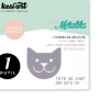 Die métaliks Tête de chat 1pc - Kesi'art