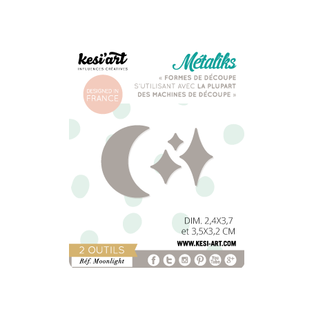 Dies métaliks Moonlight 2pc - Kesi'art