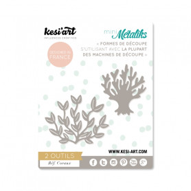 Dies métaliks Coraux 2 pc - Kesi'art