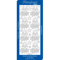 Autocollant Bougies Argenté Starform 862