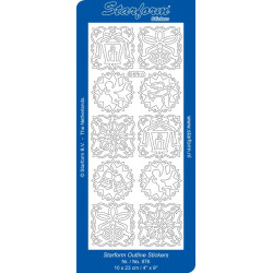 Autocollant motifs de Noël Argenté Starform 876