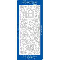 Autocollant Motifs de Noël Doré Starform 953