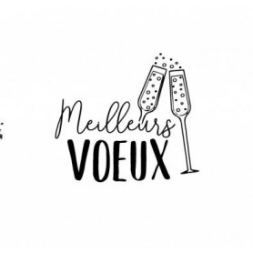 Tampon bois Meilleurs Voeux - Aladine
