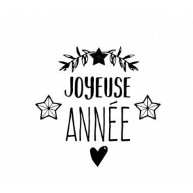 Tampon bois Joyeuse Année - Aladine