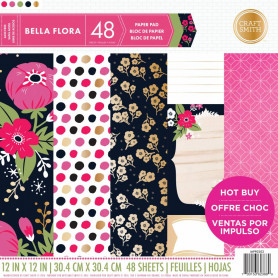 Set de papier 30x30 Bella Flora 48f - Craft Smith