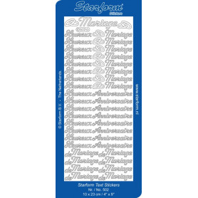 Autocollant Mariage Starform 502