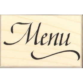 Tampon bois Menu – Artemio