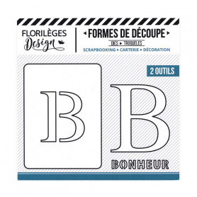 Dies Lettre B 2pc - A la Lettre - Florilèges Design