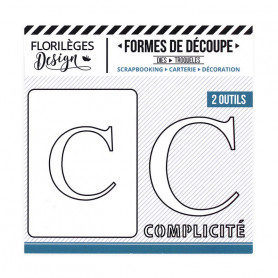 Dies Lettre C 2pc - A la Lettre - Florilèges Design