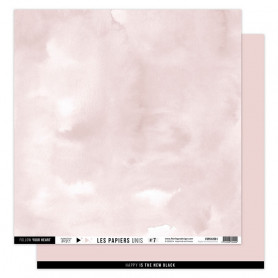 Papier 30x30 Uni n° 7 Rose Lotus 1f - Florilèges Design