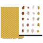 Set de papier A4 Couleur Bohème 6f - Chou and Flowers