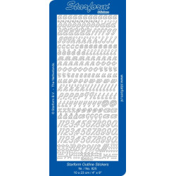 Autocollant Alphabet Doré - Starform 825