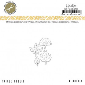 Dies Feuilles 4 pc - Sous-Bois - Mes Ptits Ciseaux