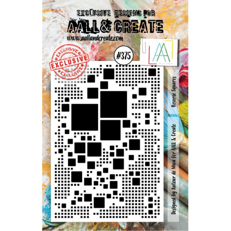 Tampon 375 Reverse Squares - AALL and Create Clear stamps