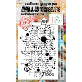 Tampon 384 Lined Hexagons - AALL and Create Clear stamps