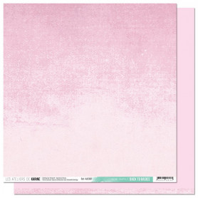 Papier 30x30 Carnet de route Rose Pastel 1f - Back to Basics - Les ateliers de Karine