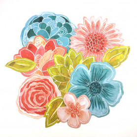 Die-cuts Fleurs - Le jardin de Manuela 10pc - Ephéméria