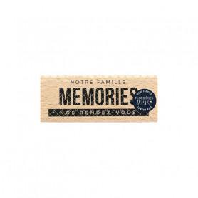 Tampon bois Nos rendez-vous - Or Saison - Florilèges Design