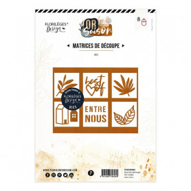 Dies Six Cases 8pc - Or Saison - Florilèges Design